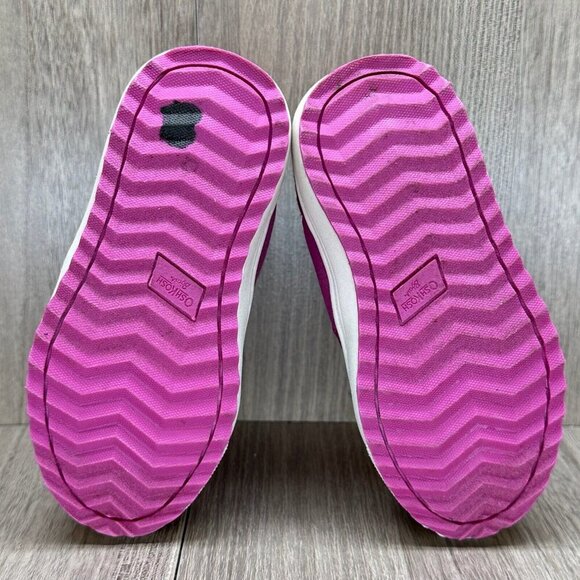 OshKosh B'Gosh Boots Toddler Girls Sz 6M Berry Pink Brown Lace Up Shoes Wistman - Picture 12 of 12